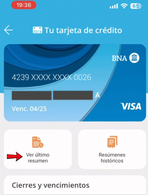 Cómo Consultar Resumen Tarjeta Nativa